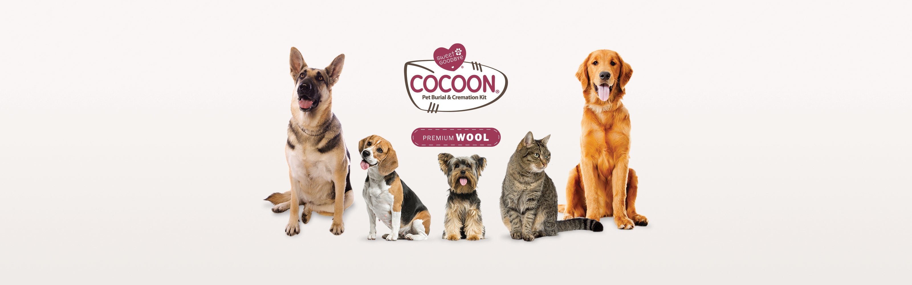 COCOON For Dogs and Cats Pet Caskets Farewell Ceremony Kits