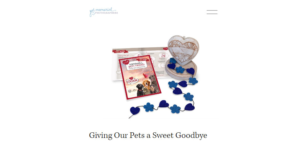 Giving our Pets a Sweet Goodbye by Pet Memorial Photographers