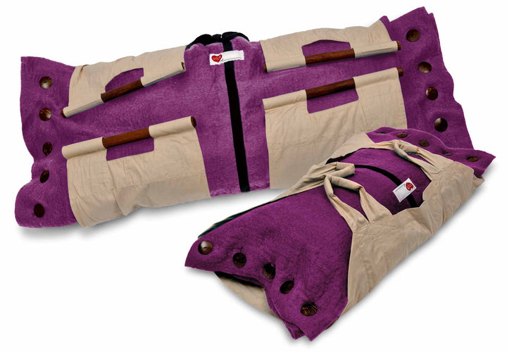 Sweet Goodbye COCOON® Eco-friendly Soft Pet Casket - Burial & Cremation Ceremony Kit (Premium Wool) | MAGENTA