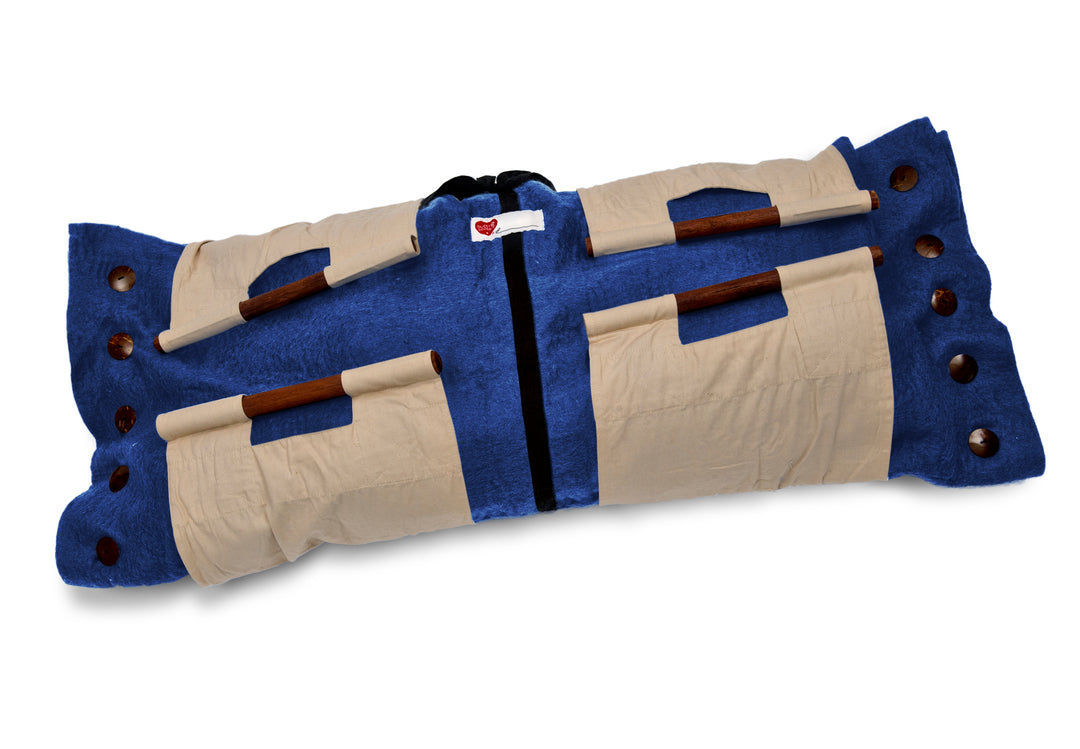 Sweet Goodbye COCOON® Eco-friendly Soft Pet Casket - Burial & Cremation Ceremony Kit (Premium Wool) | INDIGO