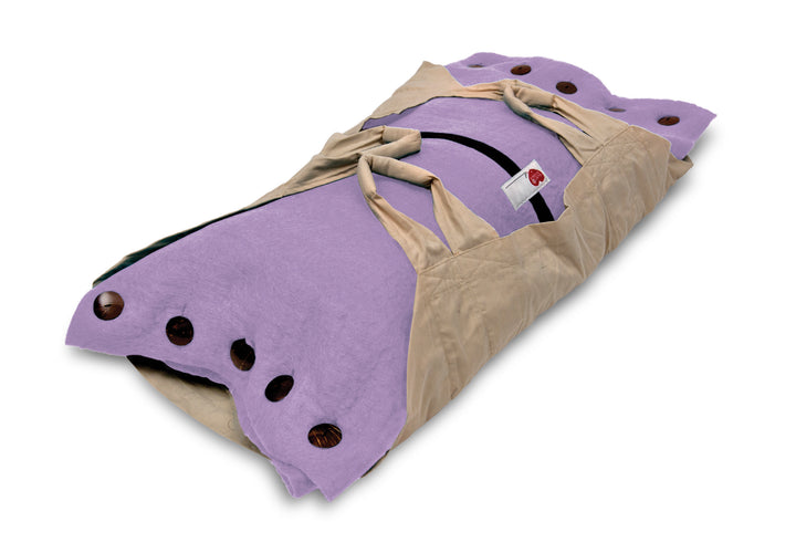 Sweet Goodbye COCOON® Eco-friendly Soft Pet Casket - Burial & Cremation Ceremony Kit (Premium Wool) | LAVENDER